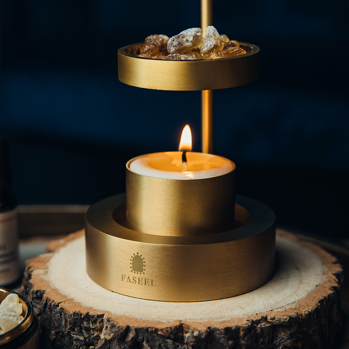 Faseel Frankincense Resin Burner Gift Set