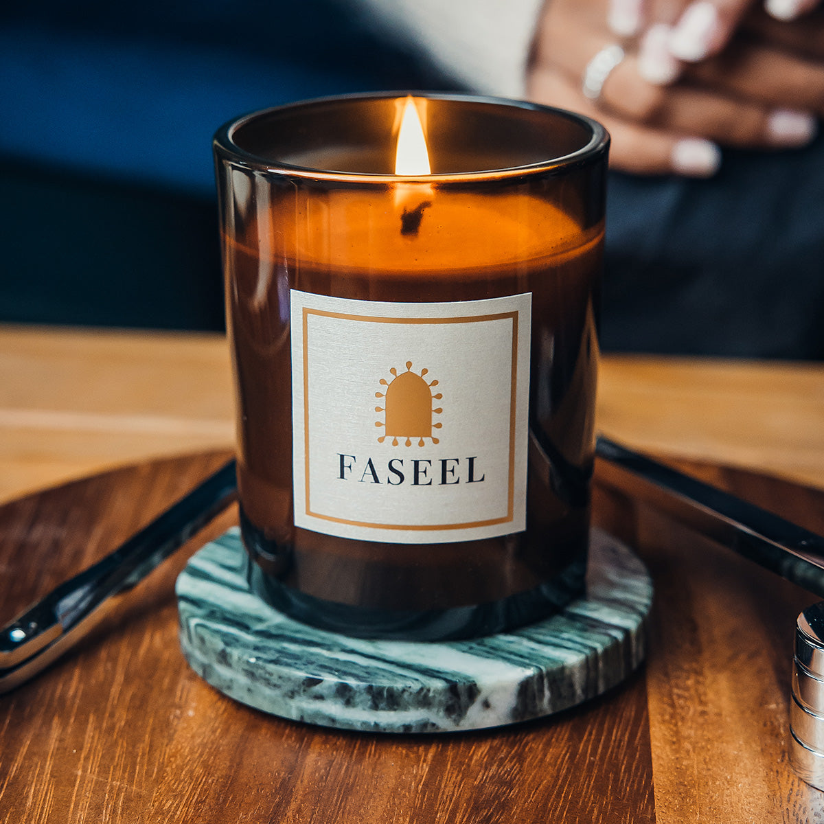 Faseel Signature Frankincense Luxury Aromatherapy Candle – 200g