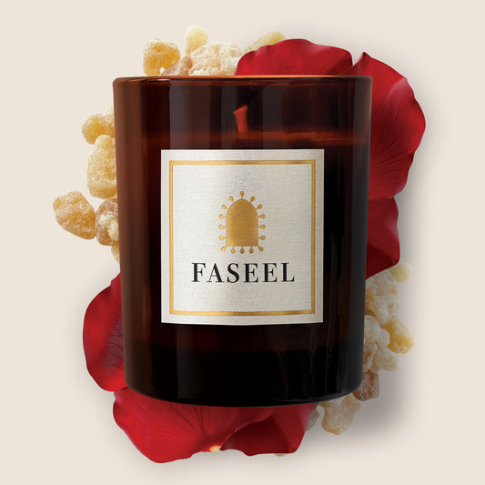 Faseel Lingering Rose Luxury Aromatherapy Candle – 200g