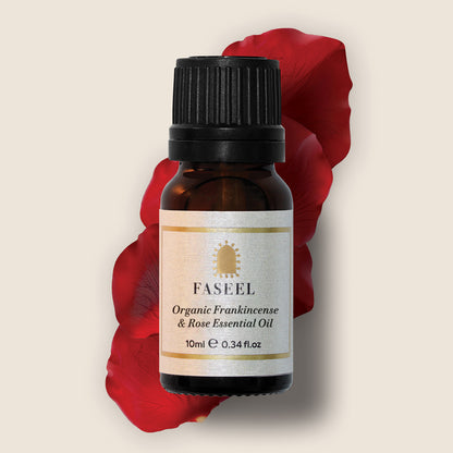 Faseel Organic Frankincense and Rose Essential Oil - Boswellia Sacra 10ml