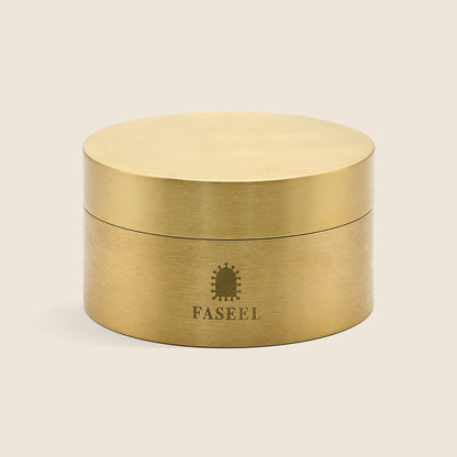 Faseel Brass Jar with Hojari Frankincense Resin – 30g