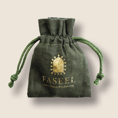 Royal Green Hojari Frankincense Resin with Faseel Pouch – 30g