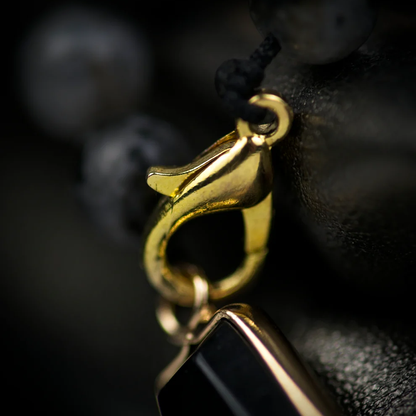 Black & Gold Bag Charm Tasbih